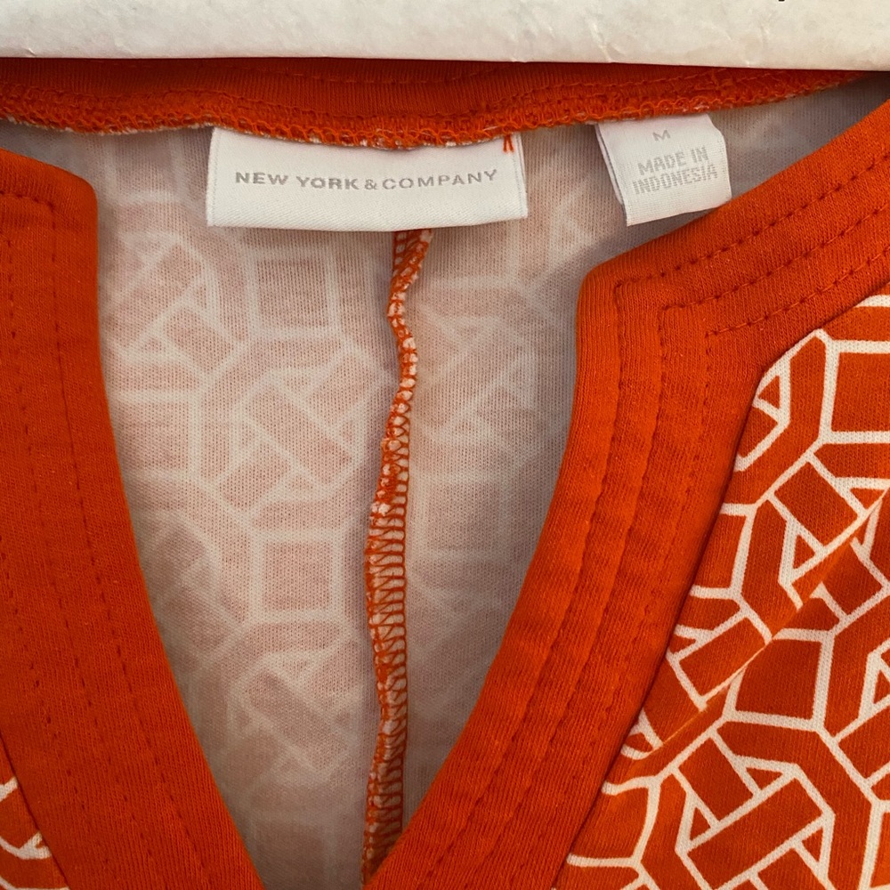 Orange Pattern Dress - Picture 2 of 3